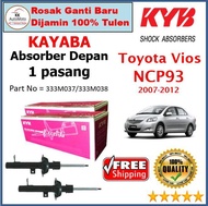 1 Pasang - KAYABA / KYB Front Absorber Depan - Toyota Vios NCP93 2007-2012  (Gas) 333M037 / 333M038