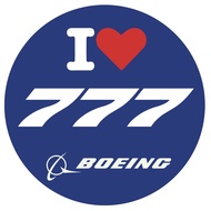 R RBF I LOVE 777 7CM STICKER S-C-LV777