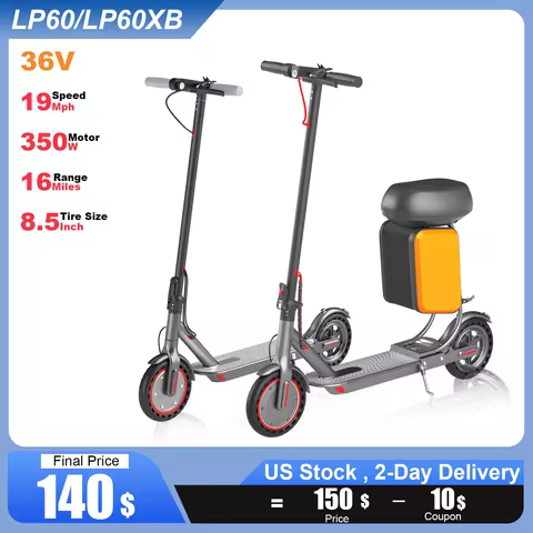 AOVOPRO LP60/LP60XB Electric Scooter 19mph 36V 5.2Ah 16Miles 350W Foldable with Seat and Storage Box