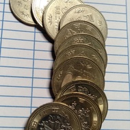 Borongan koin jepang 5.500  yen ( 500 x 11 )