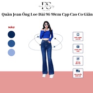 Women's High Quality Flared Jeans JL8677 High Waist Stretch D.96-98cm, Leg 22-24cm, Super Sharp, Hac