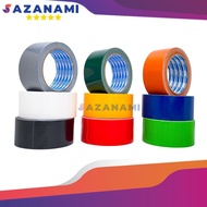 SAZANAMI LAKBAN KAIN HITAM WARNA 2" 48MM X 12M CLOTH TAPE WARNA WARNI