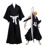 Yukata hakama bleach Cloak Kurosaki Ichigo Japanese Anime bleach Cosplay Halloween Costume