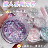 Kexiyan Valentine's Day Mixed Glitter Sequins Manicure Crystal AB Epoxy Decorative Accessories Glitt