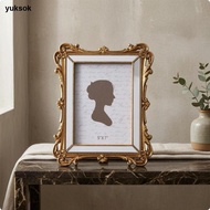 [yuksok] Ornate Resin Frame 5 X 7 Inch Tabletop Photo Frame Embossed Scrollwork