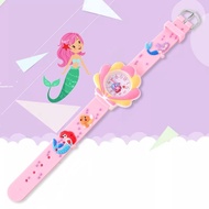 Mermaid Children's Toy Watch Cute Girl Toddler Primary School Student Butterfly Girl Pointer Electro