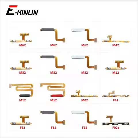 Switch Power ON OFF Button Flex Cable Ribbon For Samsung Galaxy F02s F41 F62 M02 M12 M32 M42 M62 Mut