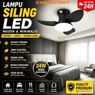 charlcomy DEKA F5DC 40" Baby Fan 25" 3 Blade DC Motor 20Speed Remote Control Ceiling Fan with Light 