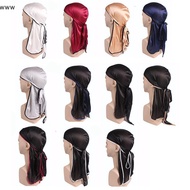 Unisex Men Women Bandana durag Headwear Pirate Silk Hat Wrap
