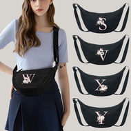 New Dumpling Bag Female Shoulder Bags Messenger Crossbody Bags Leisure Purses Tote Bag  Pink Flower 