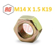 HEXAGON NUT / HEXAGON NUT GALVANIZED YELLOW M14 X 1.5 K19