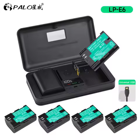 LP-E6 LP-E6N E6 Battery for Canon EOS R5C R5 R6 R 5D Mark IV 5D Mark III 5D Mark II 6D Mark II 7D Ma