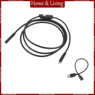 AOTO USB Snake Inspection Camera USB Borescope Scope Camera with 6 LED Lights