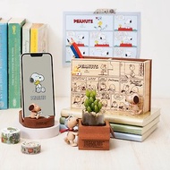 【Peanuts史努比】Snoopy 木製筆筒 / 手機座 / 盆器 (不含植物)