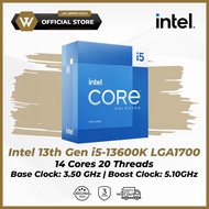 Intel 13th Gen i5-13600K LGA1700 Processor - 14 Cores 20 Threads | Base 3.50 Boost 5.10GHz | Socket 
