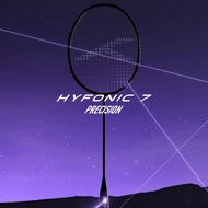 Badminton Racket Hundred Hyfonic 7 (Dark Purple/Green) with stringing