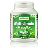 Multivitamin + minerals, 677 mg, high dose, 120 capsules - all important vitamins (daily requirement), minerals and trace elements. With high bioavailability. No artificial additives. Vegan.