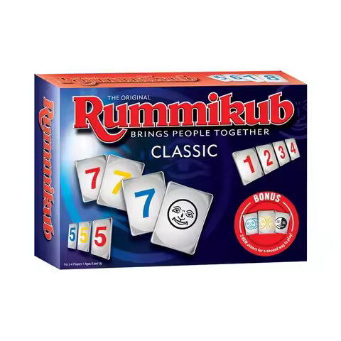 Unleash Fun and Creativity with The Classic Rami Tile Game – Rummikub Board Game Entertainment Set F
