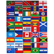 Magic stickers for flags of American countries, clothing patches for flags of various countries