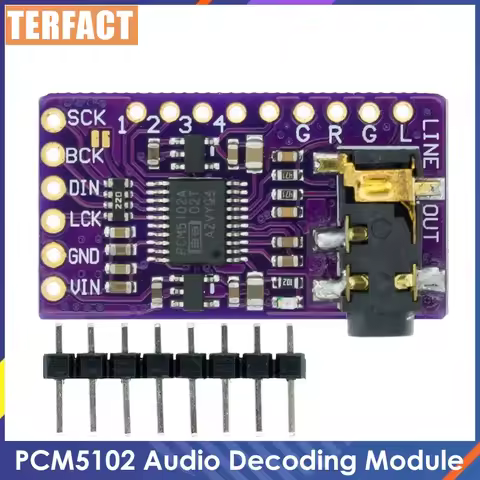 Interface I2SPCM5102A DAC Decoder GY-PCM5102 I2S Player Module for Raspberry Pi pHAT Format Board Di