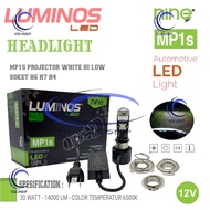 LAMPU LED MOTOR/MOBIL  PROJECTOR MP1S H6 H7 H4 HI LOW MINI PROJIE CUT - OFF PUTIH UNIVERSAL LUMINOS