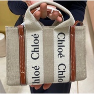 [Pre Order] Chloe mini woody tote bag in linen
