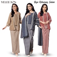 Yeleedon Sari Kesuma Kebaya kurung kedah BAJU KURUNG Moden Baju raya 2025 KEDAH SULAM Kurung Modern.