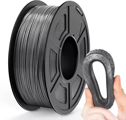 TPU Filament 1.75mm 250g (0.55lb), 95A Flexible Rubber-Like 3D Printer Filament, High Elasticity TPU