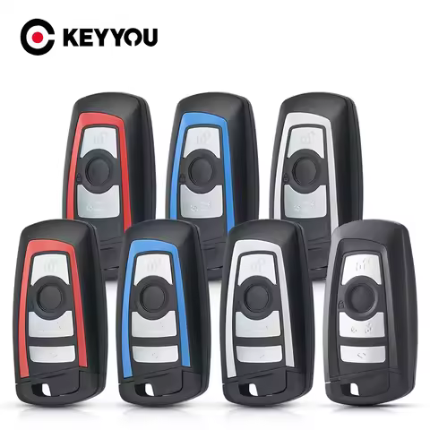 KEYYOU Car Remote Smart Key Case Shell For BMW 3 5 7 Series X5 E90 E92 E93 F10 F20 F30 F40 Replaceme