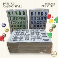 LINLAN NEW 50-100pcs BINGO CARDS Bingo Royal Bingo Lotto Card Traditional Family Board Game