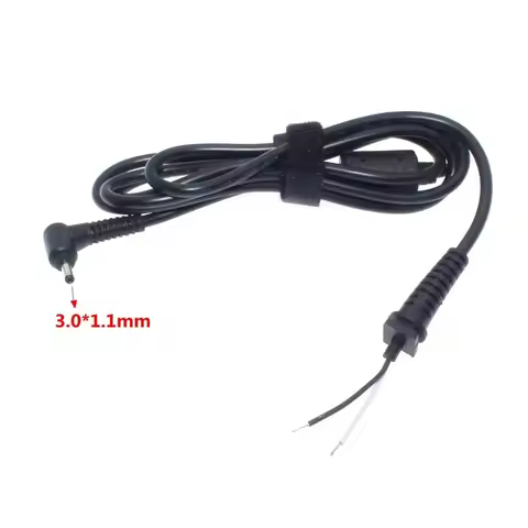 3.0*1.1mm 3.0 x 1.1mm DC Jack Power Charger Plug Connector with Cord / Cable for Asus Samsung Acer U