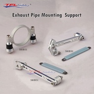 RC Boat Exhaust Pipe Mount Aluminum Alloy Exhaust Pipe Mounting Support For Engine Boat