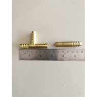 3-Way Connector Three-Way Straight Brass 3 Inches
