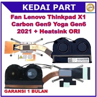 Fan Lenovo ThinkPad X1 Carbon Gen9 Yoga Gen6 2021 5H40W36671 5H40W36672 With Heatsink ORI