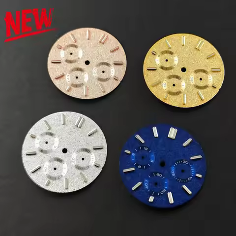 For AP Royal Oak Seiko VK63 Quartz Movement 31mm No Logo VK63 Matte Sand Texture Watch Dial Suitable