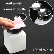 120/180ml Empty Pump Liquid Dispenser Portable Cleanser Remover Bottle UV Gel Nail Polish Makeup Bottle Nail Manicure Tools