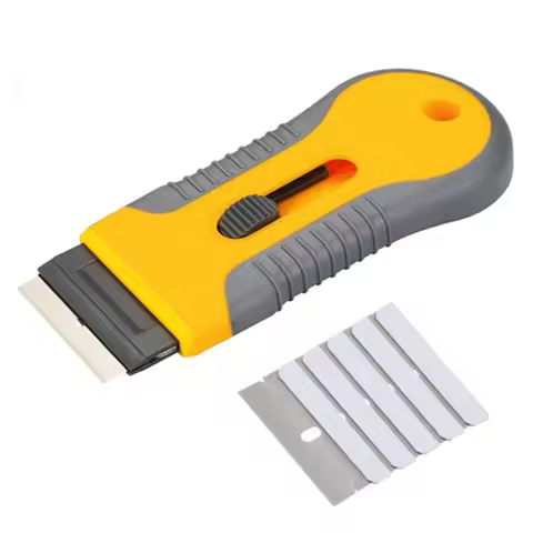 Glass Ceramic Hob Scraper Knife Cleaner 1 blade Replacement Cleaning for Scraping Labels Decals Stic