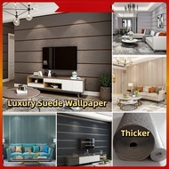 10M Wallpaper Dinding Bilik Tidur Luxury 3D Wallpaper Modern Stripe Wall Paper Horizontal Bedroom Ho