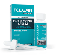 Foligain DHT Blocker Serum for Men and Women with 12% Trichogen Targets Hair Loss and Scalp Health 1