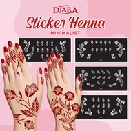 STICKER INAI PENGANTIN DESIGN MINIMALIST / HENNA STICKER STENCIL