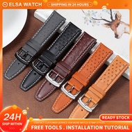 Adapted For Citizen watch strap 22mm leather strap fo SKYHAWK BLUE ANGELS watch strap