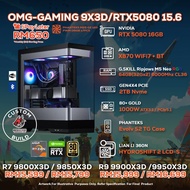 OMG-GAMING 9X3D/RTX5080 15.6 PC GAMING PACKAGE / 64GB DDR5 / 2TB SSD / RTX 5080 16GB + CPU OPTION(S)