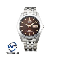 Orient RA-AB0034Y Old School Automatic Japan Movt Brown Dial Stainless Steel Men's Watch