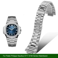 Stainless Steel Watch Strap Bracelet Metal With Folding Clasp For Patek Philippe Nautilus 5711 5726 