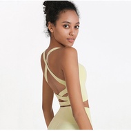 5 Color Women Lingerie Bras Lulu Yoga Sports Bra with Pads FF4F in stock 34QP