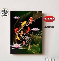 POSTER TEMA  IKAN KOI 9/POSTER DINDING IKAN KOI 9 UKURAN JUMBO/POSTER IKAN KOI 9/WALLDECOR