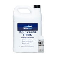 Polyester Laminating Resin - Marine Grade Fiberglass Resin and MEKP Catalyst for Layups and Repairs 