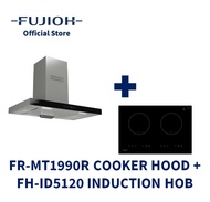 FUJIOH FR-MT1990R Chimney Cooker Hood (Recycling) + FH-ID5120 Induction Hob with 2 Zones