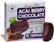 ICC Vegan and Dairy free Acai Berry Chocolate Ice Cream Sandwiches Multipack (3 x 90g) - Frozen