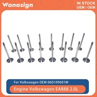 16PCS Intake & Exhaust Valve Set Fit 2.0 L For Volkswagen Bora Audi Skoda Seat EA888 BPJ AXX BPJ BPY